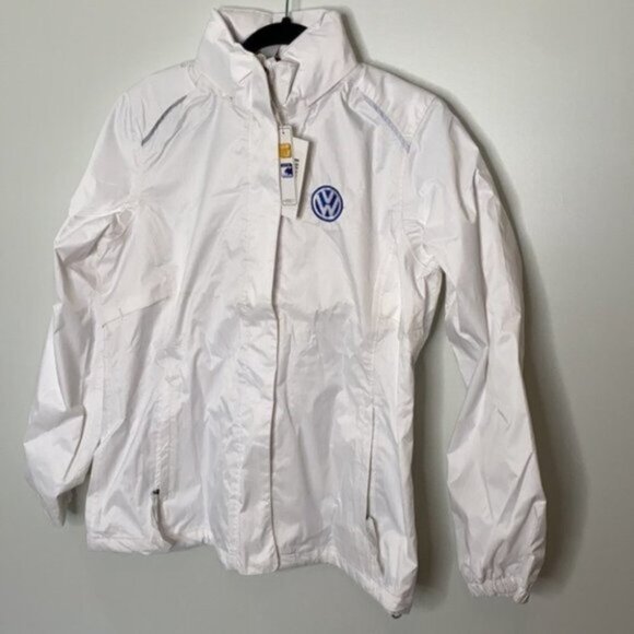 North End Core365 Women White Volkswagen Das Auto Soft Shell Jacket Size Medium - Picture 3 of 15